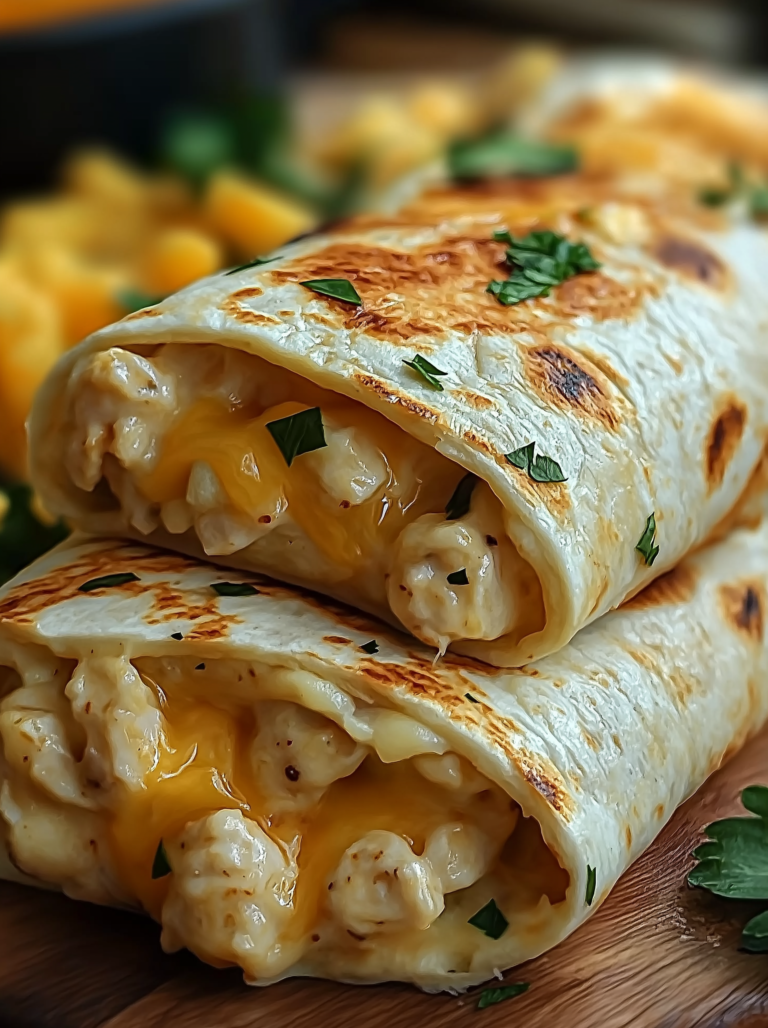 Quick Cheesy Chicken Wrap