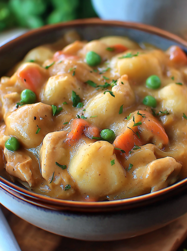 One Pot Gnocchi Chicken Pot Pie