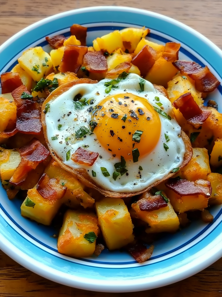 BACON, EGG, AND POTATO HASH