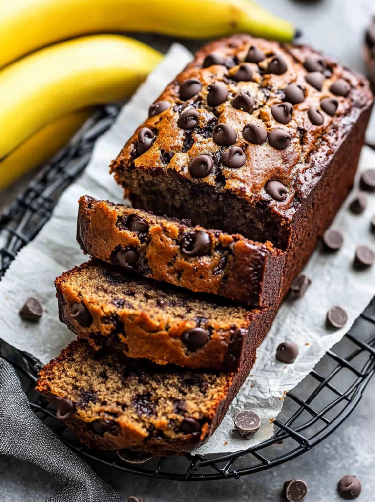 Super Moist Chocolate Chip Banana Bread