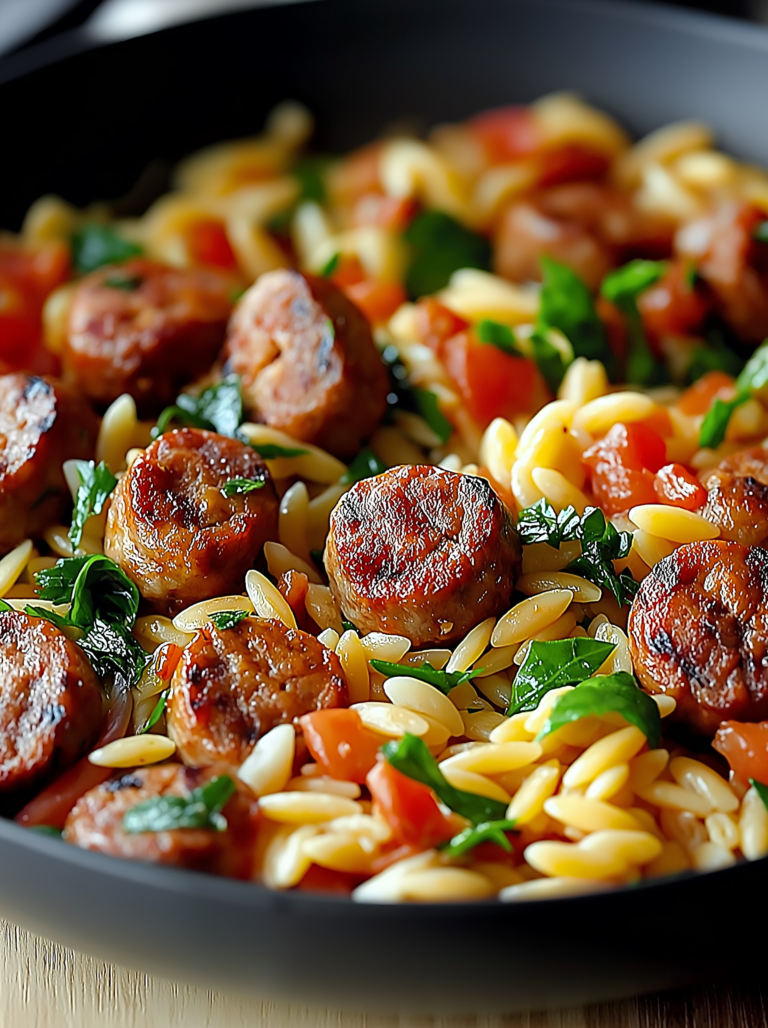 One-Pan Italian Sausage and Orzo Pasta
