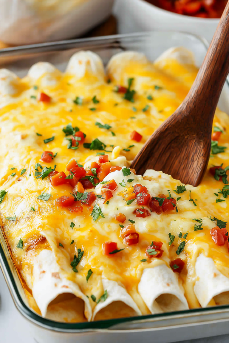 Breakfast Enchiladas – Cheesy, Filling & Perfect for Brunch or Meal Prep