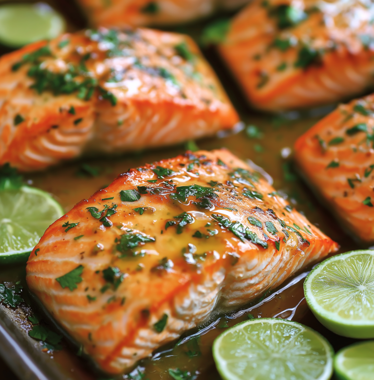 Baked Honey Lime Garlic Butter Salmon – Sweet, Tangy & Melt-in-Your-Mouth Good