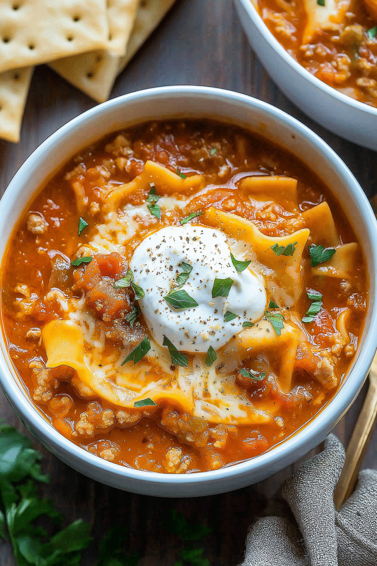 Lasagna Soup – Cozy, Hearty & All the Flavors You Love in One Bowl