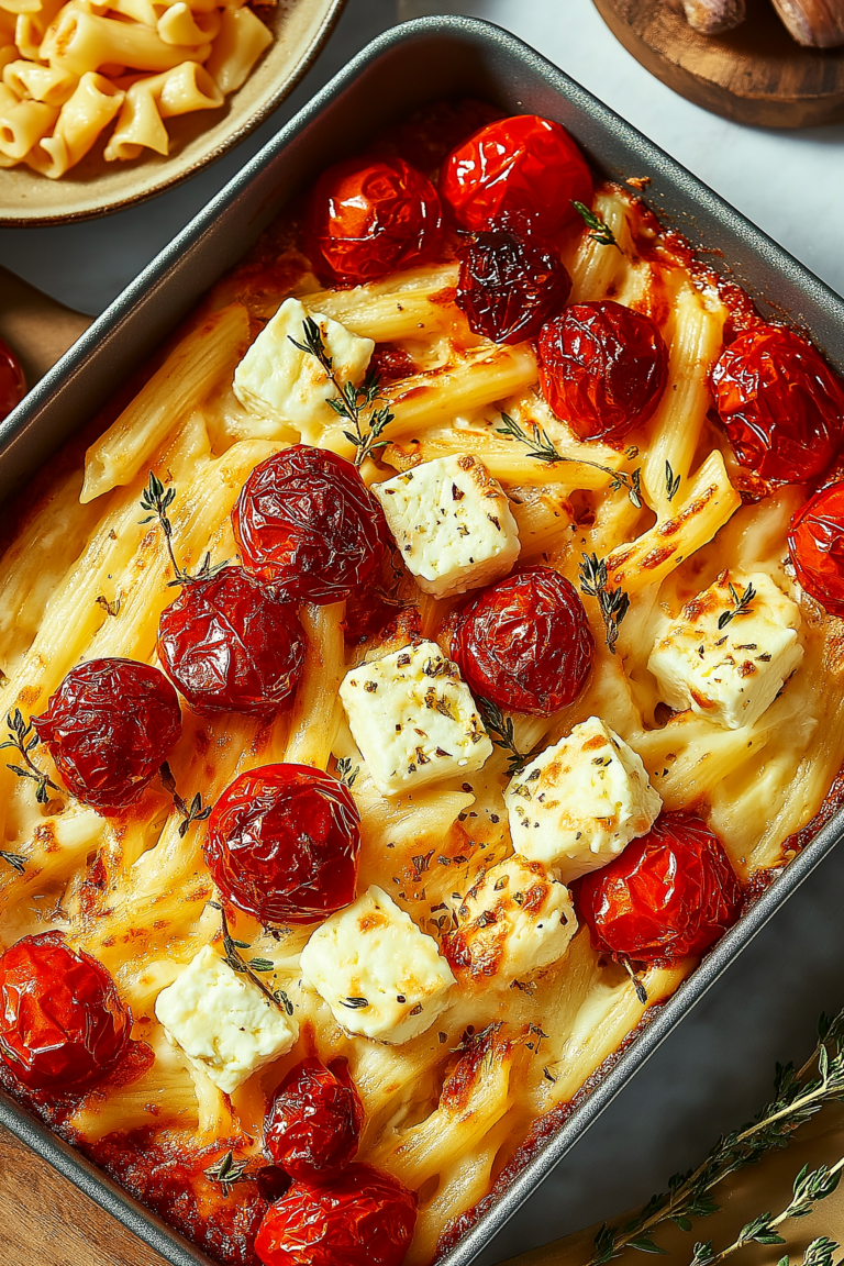 Baked Feta Pasta Recipe – Creamy, Tangy & Internet-Famous for a Reason