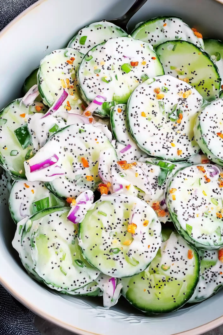 Cucumber Everything Bagel Salad – Crunchy, Creamy & Totally Addictive!