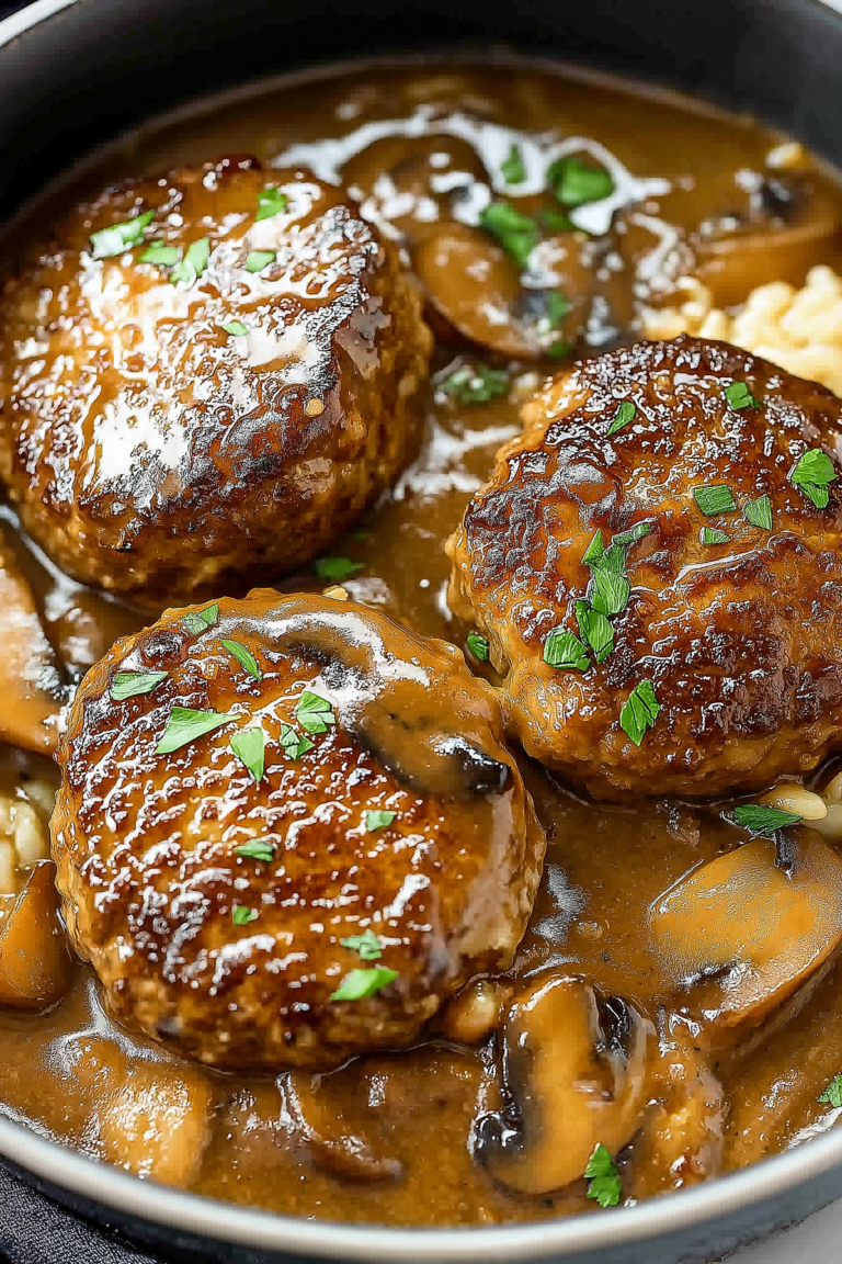 Salisbury Steak (with Mushroom Gravy!) – Classic Comfort Food Made Easy 
