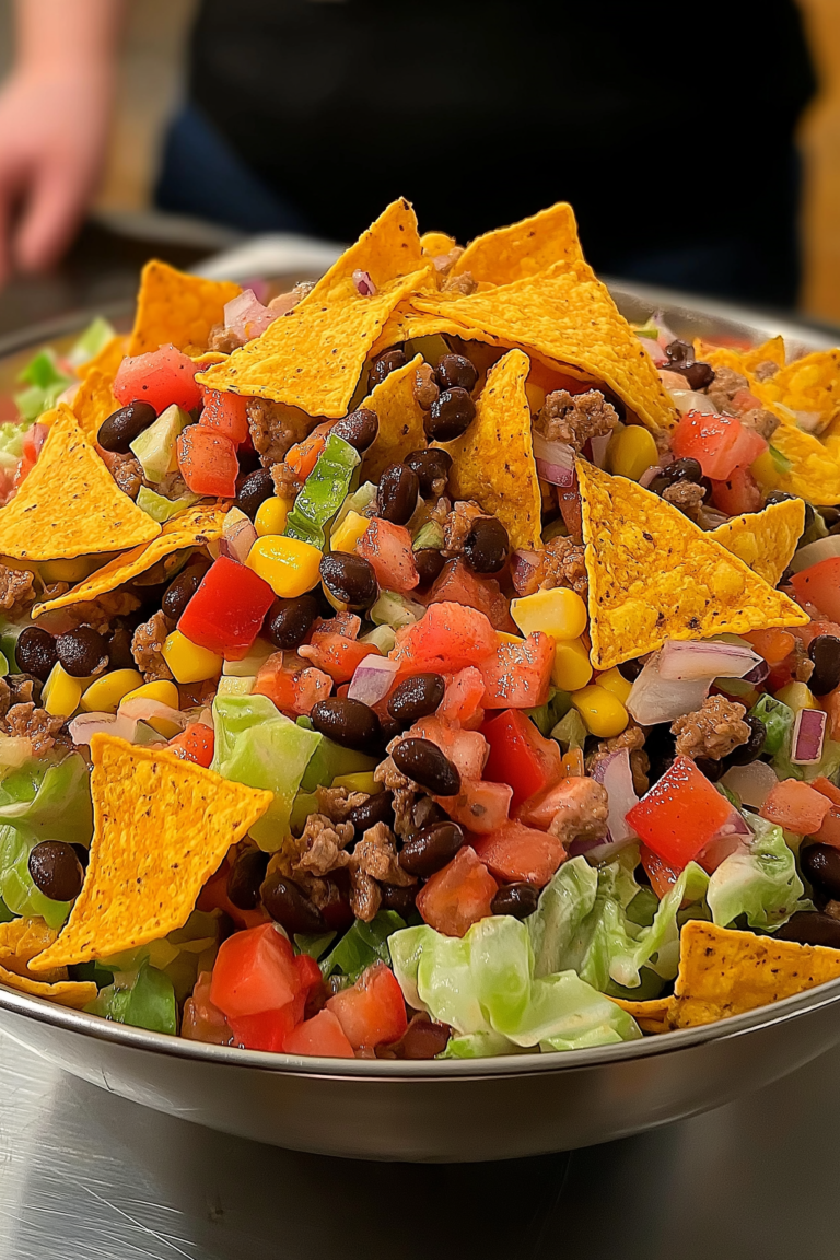 Easy Doritos Taco Salad – Crunchy, Cheesy & Crowd-Pleasing