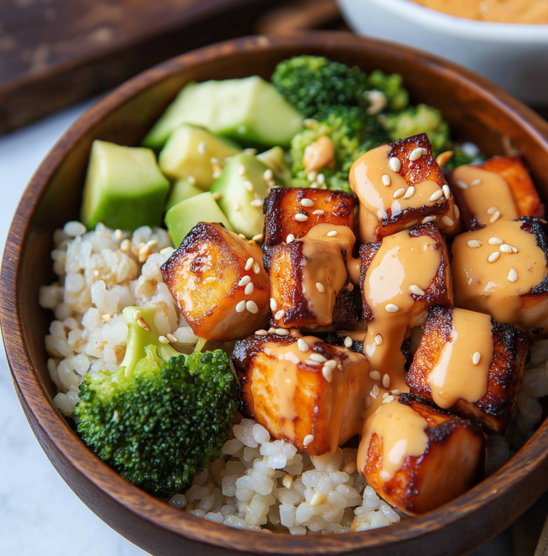 Crispy Bang Bang Salmon Bites Bowls – Sweet, Spicy & Protein-Packed!