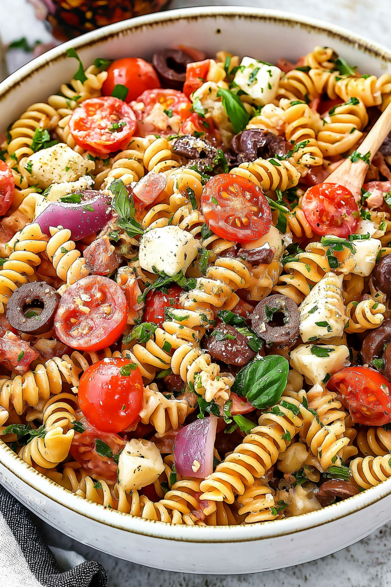 Italian Dressing Pasta Salad – Zesty, Fresh & Perfect for Every Occasion! 