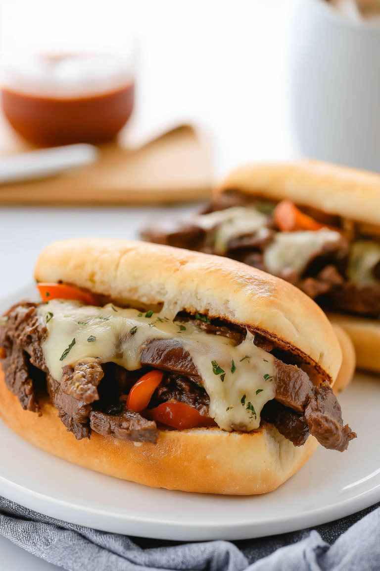 Crockpot Philly Cheesesteak Recipe – Tender, Juicy & Effortlessly Delicious