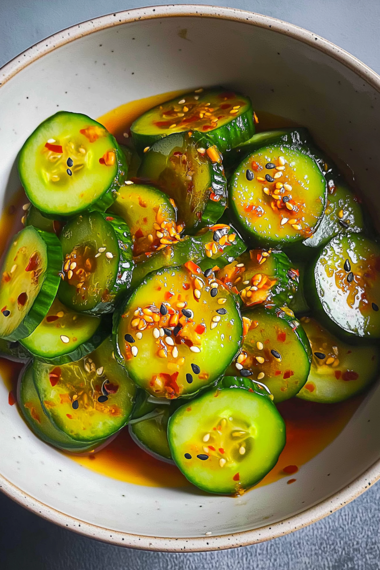 Easy Asian Cucumber Salad – Crisp, Refreshing & Flavor-Packed!