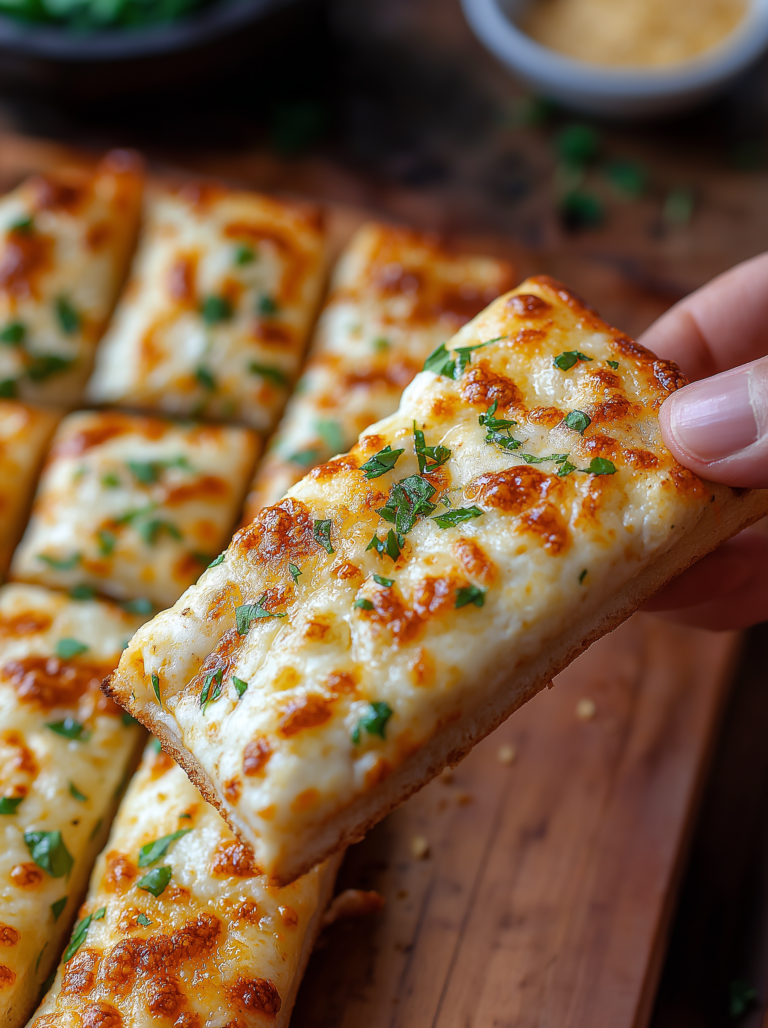 BEST CHEESY GARLIC BREAD