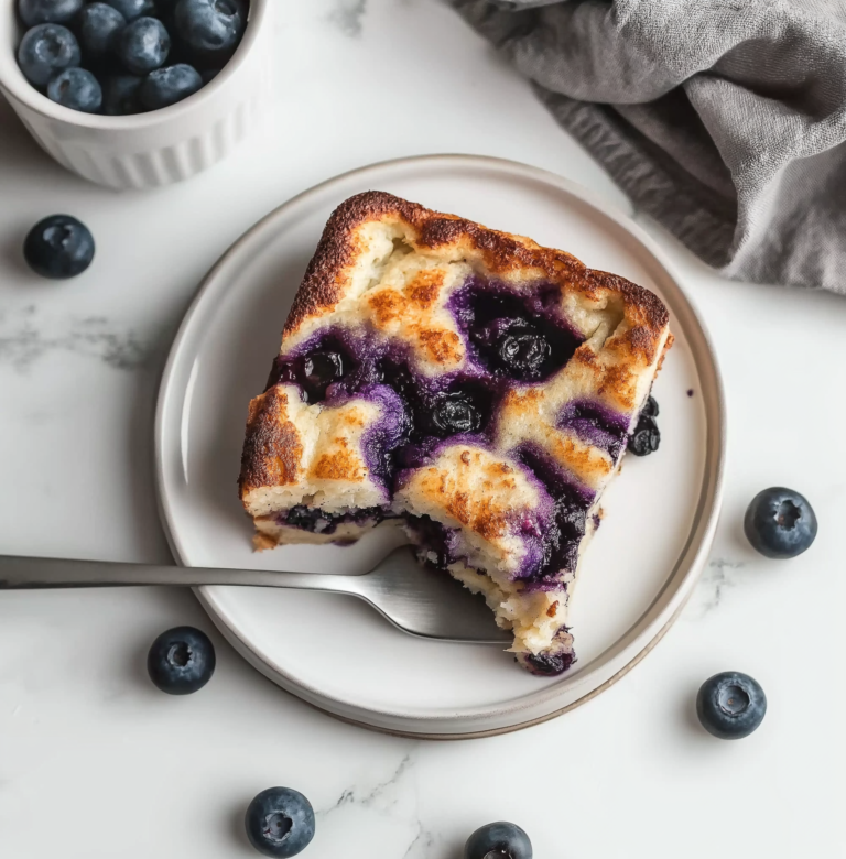 Overnight Blueberry French Toast Casserole