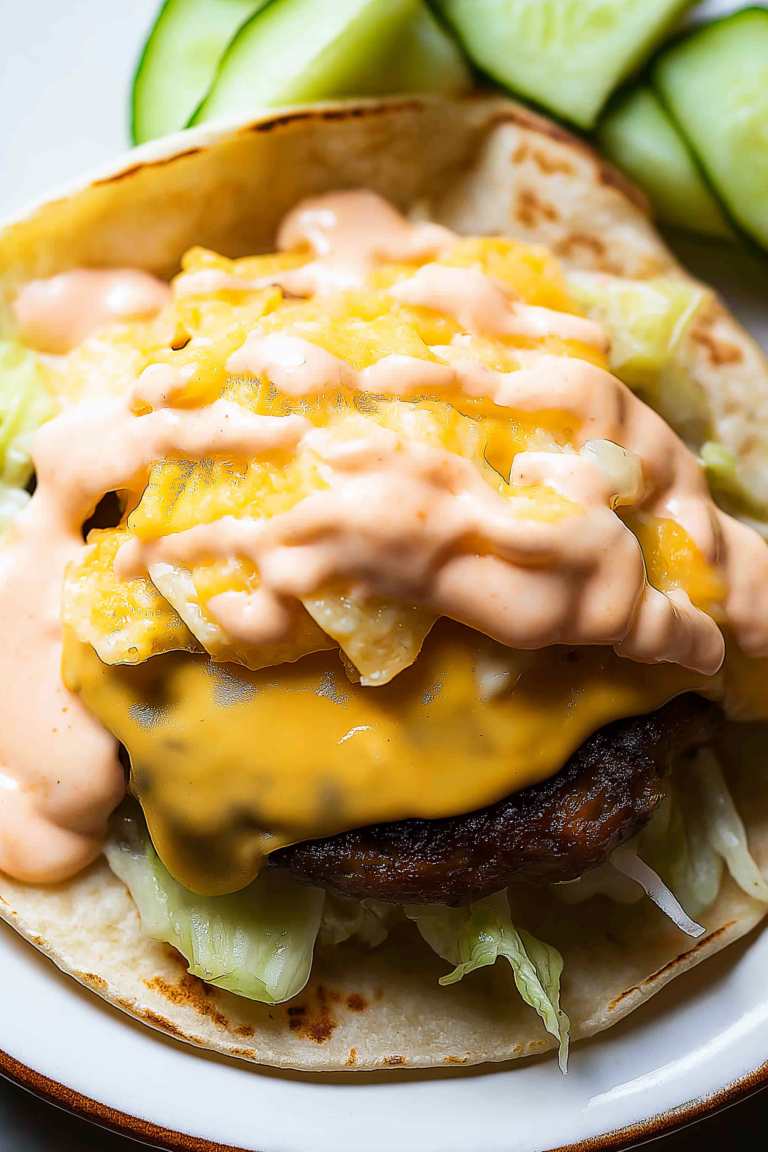 Smash Burger Tacos – Crispy Patties Meet Cheesy, Toasted Tortillas