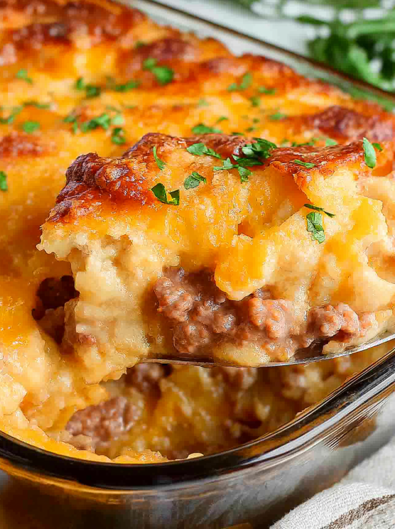 Cheddar Bay Ground Beef Cobbler