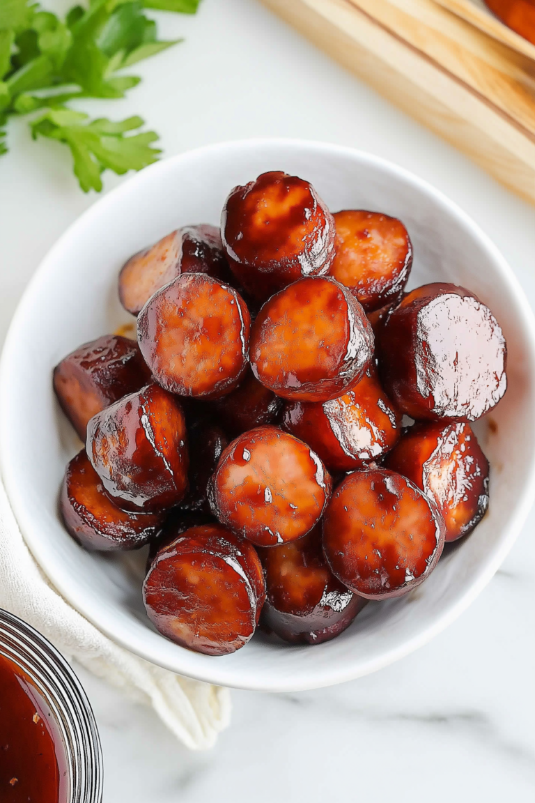 BBQ Sausage Bites (Only 4 Ingredients!) – Sweet, Savory & So Addictive