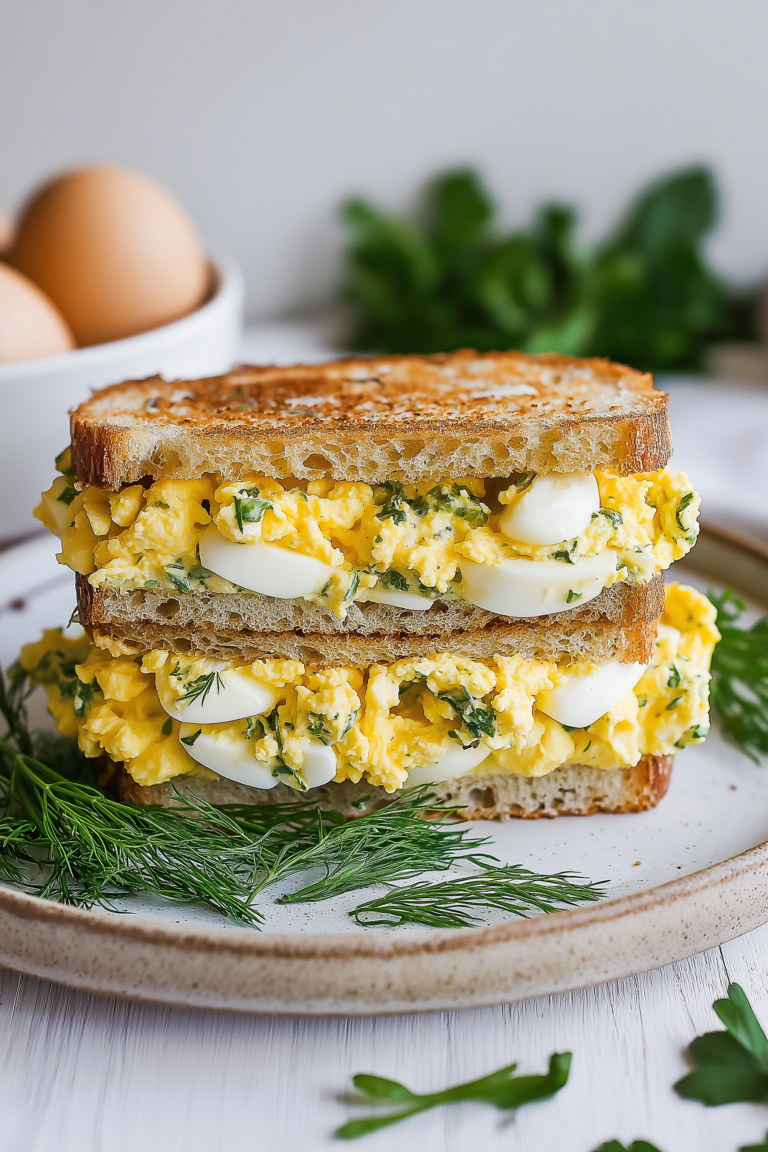 High Protein Egg Salad with Dill – Creamy, Fresh & Meal Prep Friendly