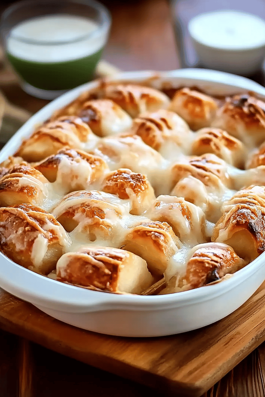 Apple Bubble-Up Casserole Final Dish Presentation