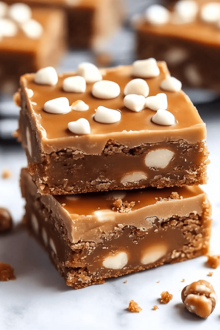 Caramel Gingerbread Cookie Bars