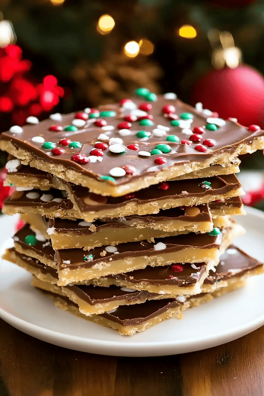 Christmas Crack Recipe Final Dish Presentation