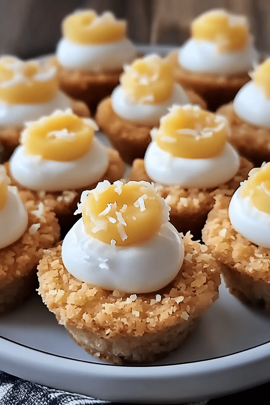 Coconut Cream Cookie Bites Final Dish Presentation