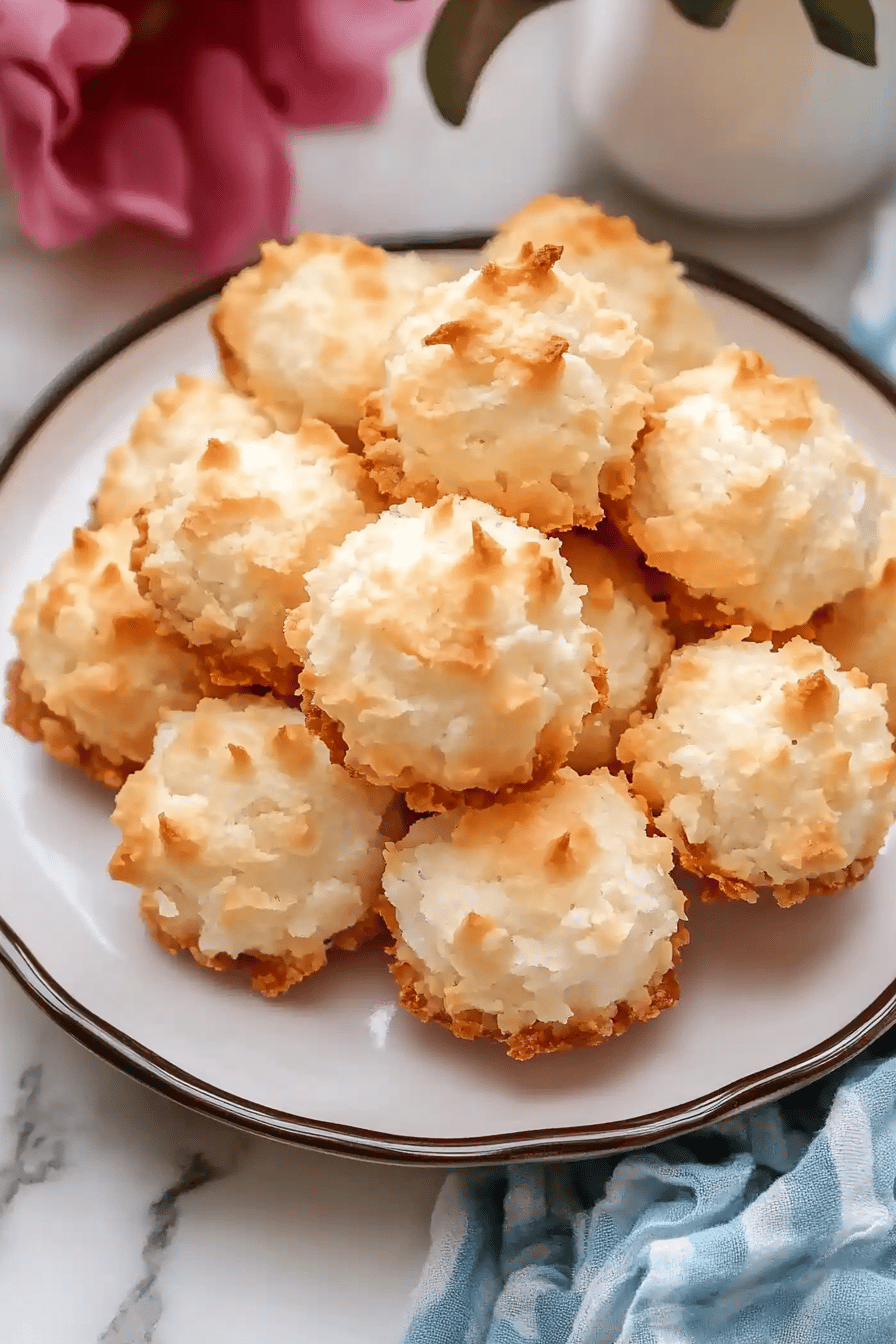 Coconut Macaroons Recipe Final Dish Presentation