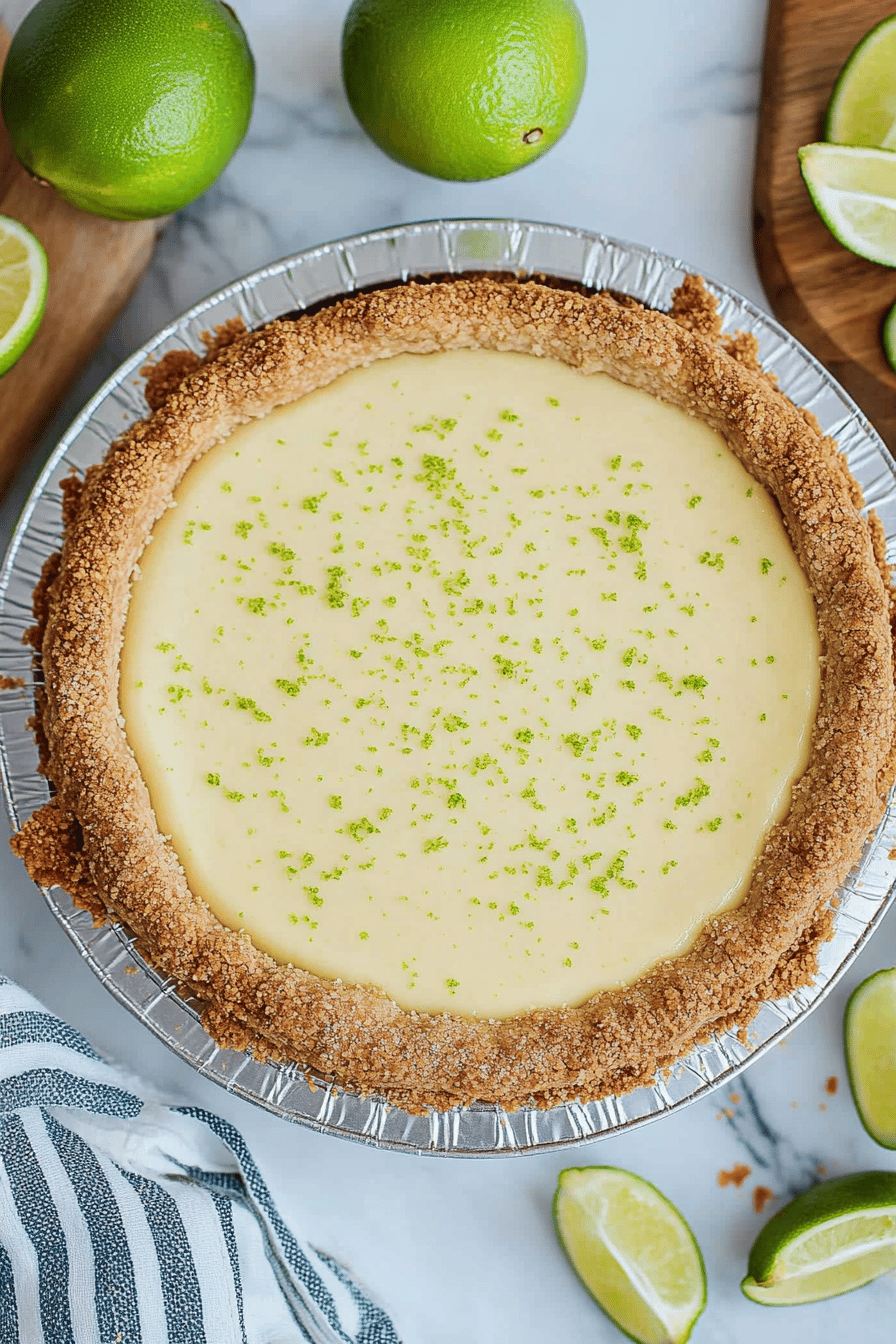 Key Lime Pie Recipe Final Dish Presentation
