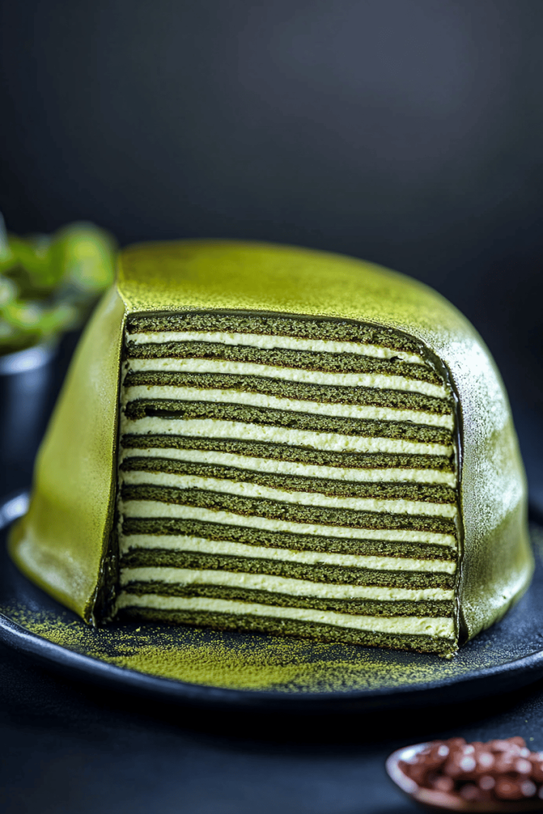 Matcha Crepe Cake Recipe