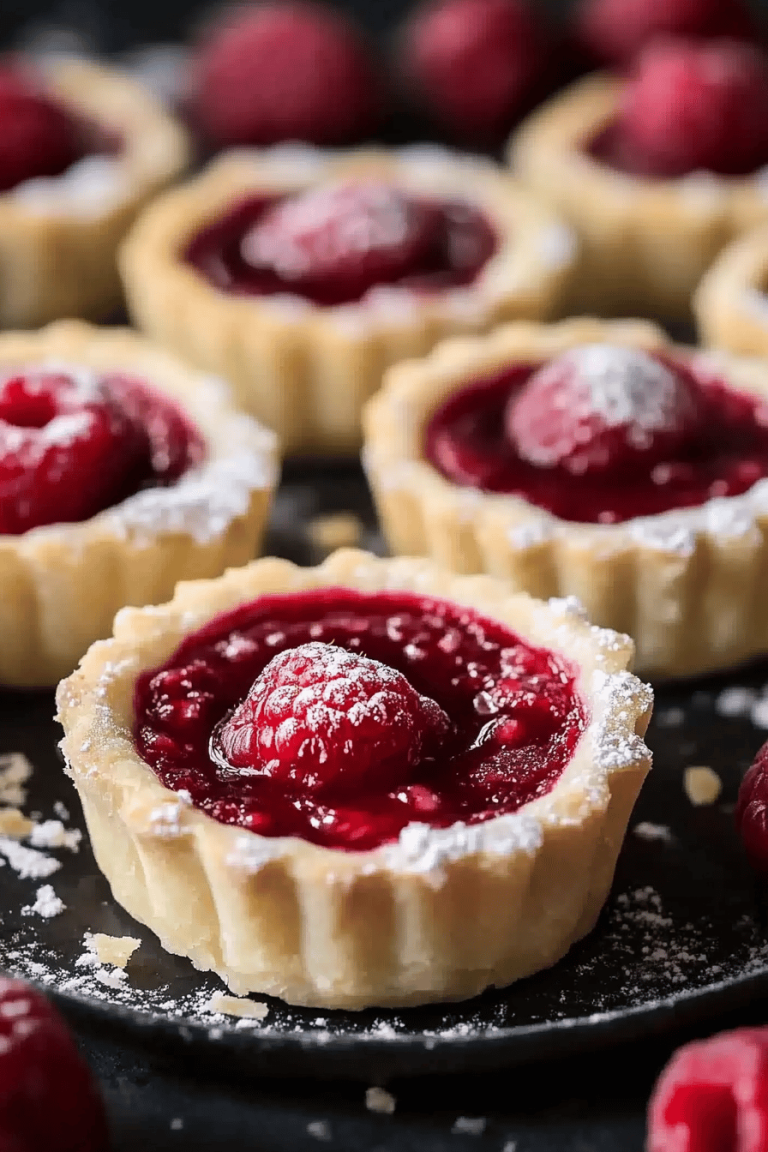 Mini Raspberry Almond Tarts