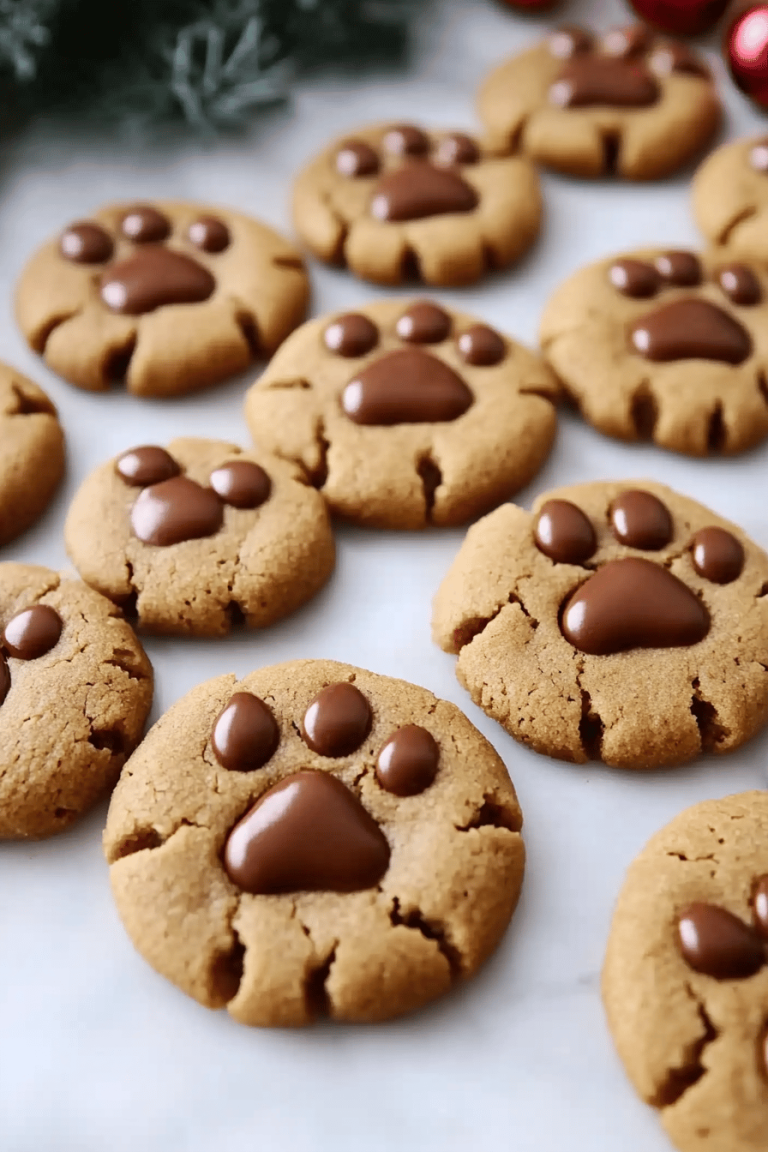Peanut Butter Paw Print Cookies