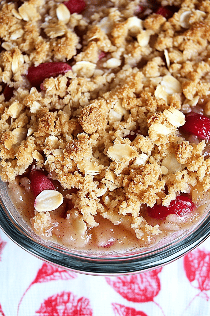 Rhubarb Crisp Recipe