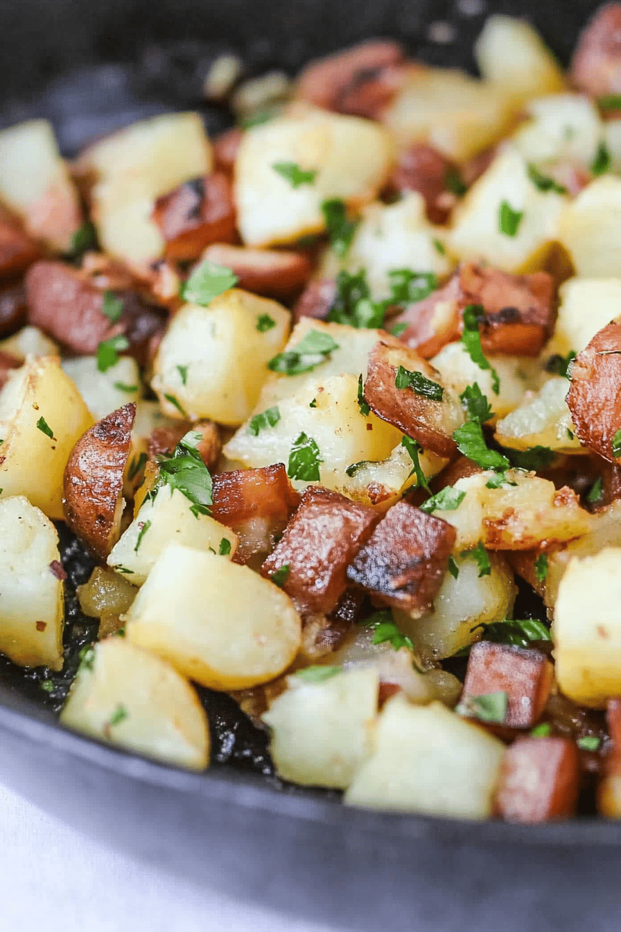 Southern Fried Potatoes Final Dish Presentation