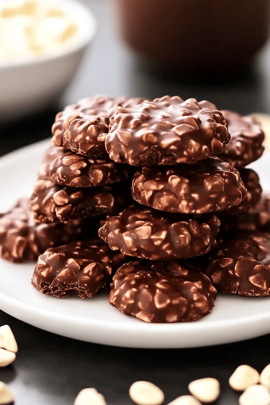 no-bake cookies recipe Final Dish Presentation