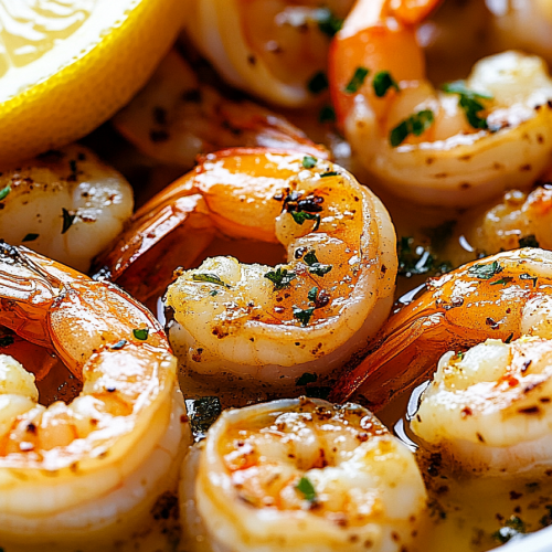 Baked Shrimp Lemon Butter Sauce
