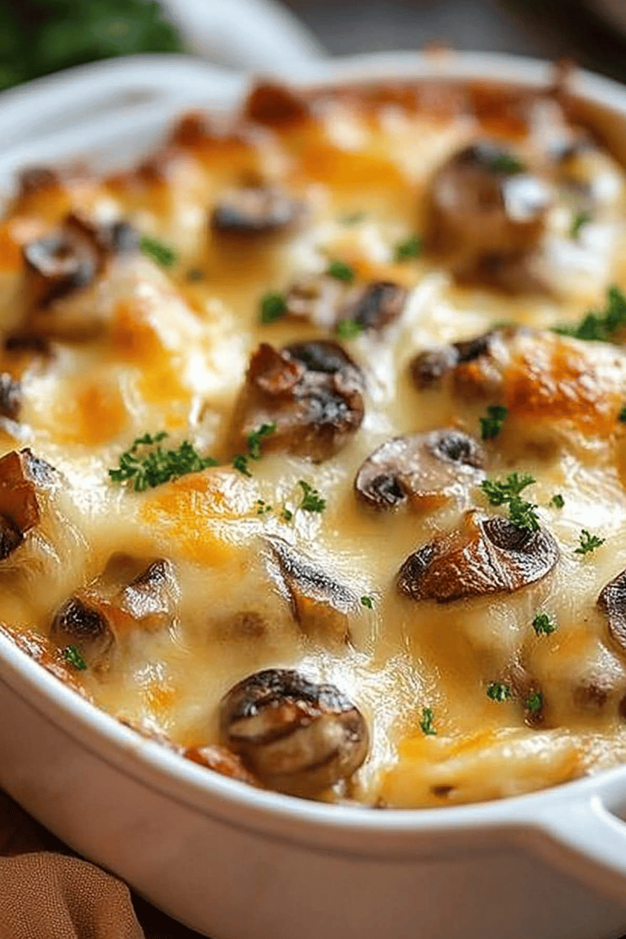 Cheesy Mushrooms Casserole