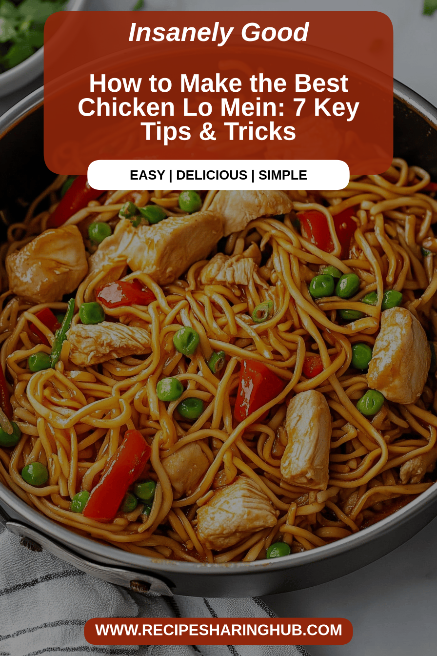 Chicken Lo Mein Recipe final dish beautifully presented and ready to serve