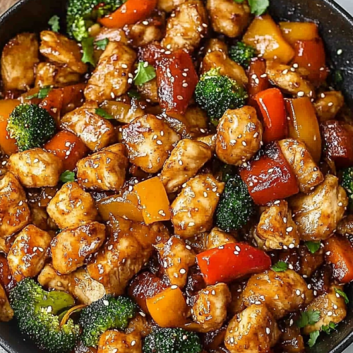 Chicken Peppers Stir Fry