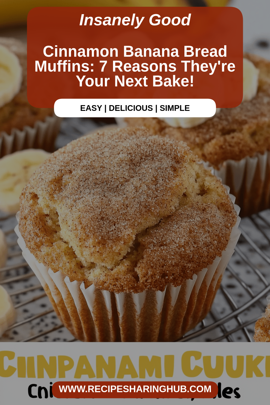 Cinnamon Banana Bread Muffins final dish beautifully presented and ready to serve