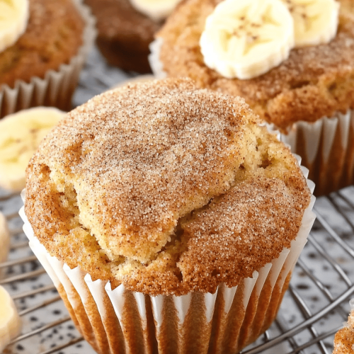 Cinnamon Banana Bread Muffins
