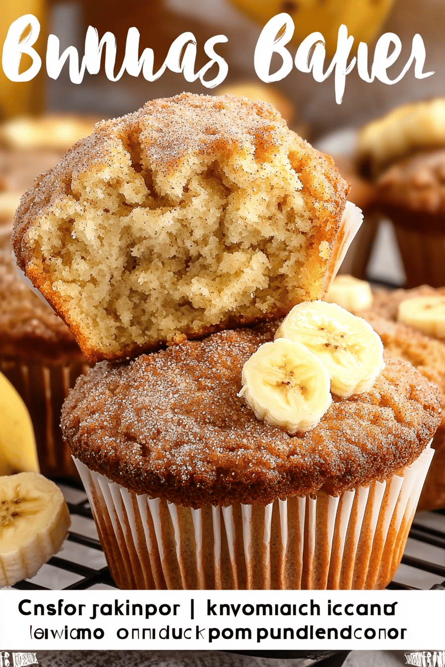 Cinnamon Banana Bread Muffins slice on plate showing perfect texture and swirl pattern