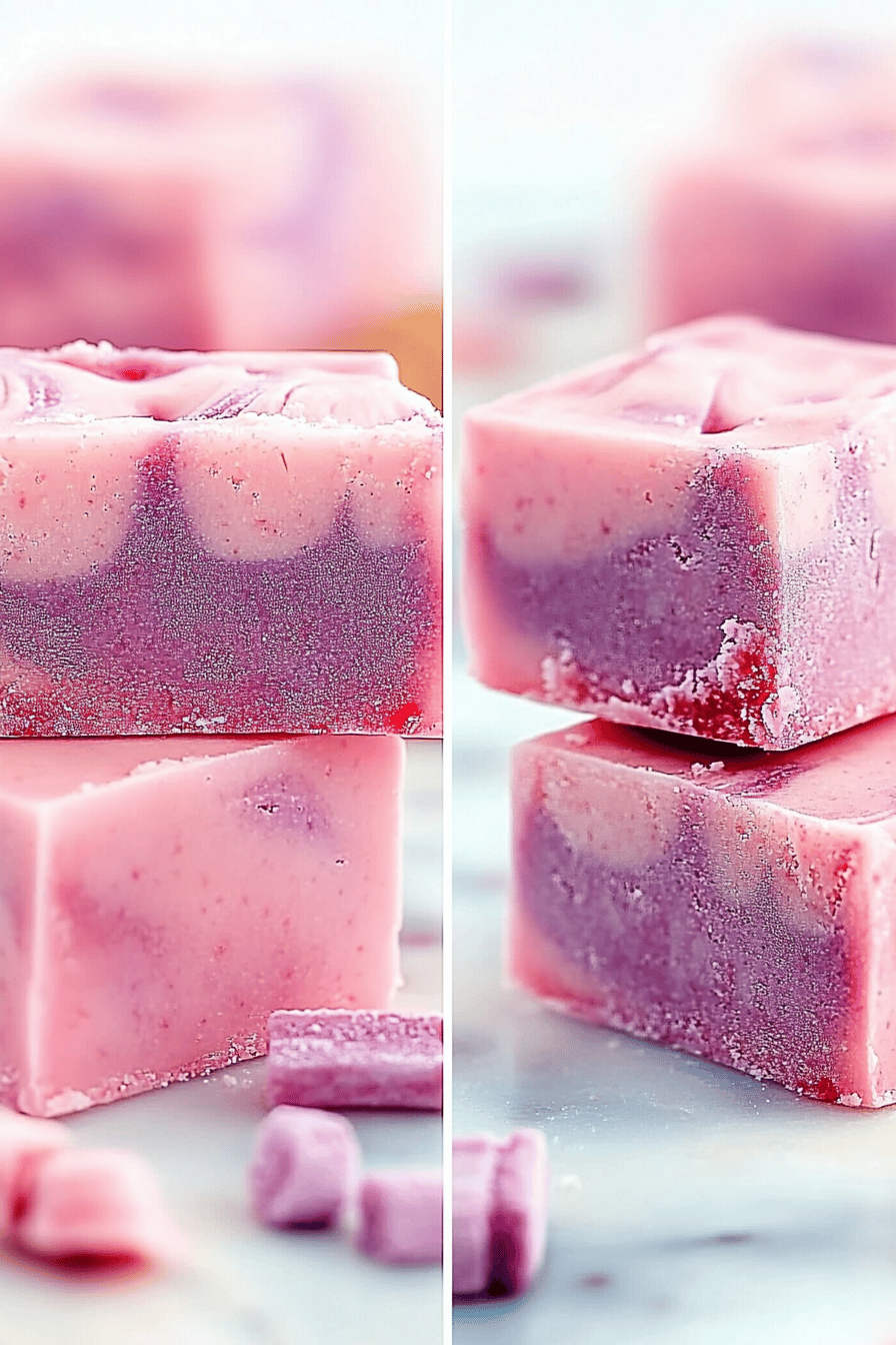 Cotton Candy Fudge ingredients organized and measured on kitchen counter