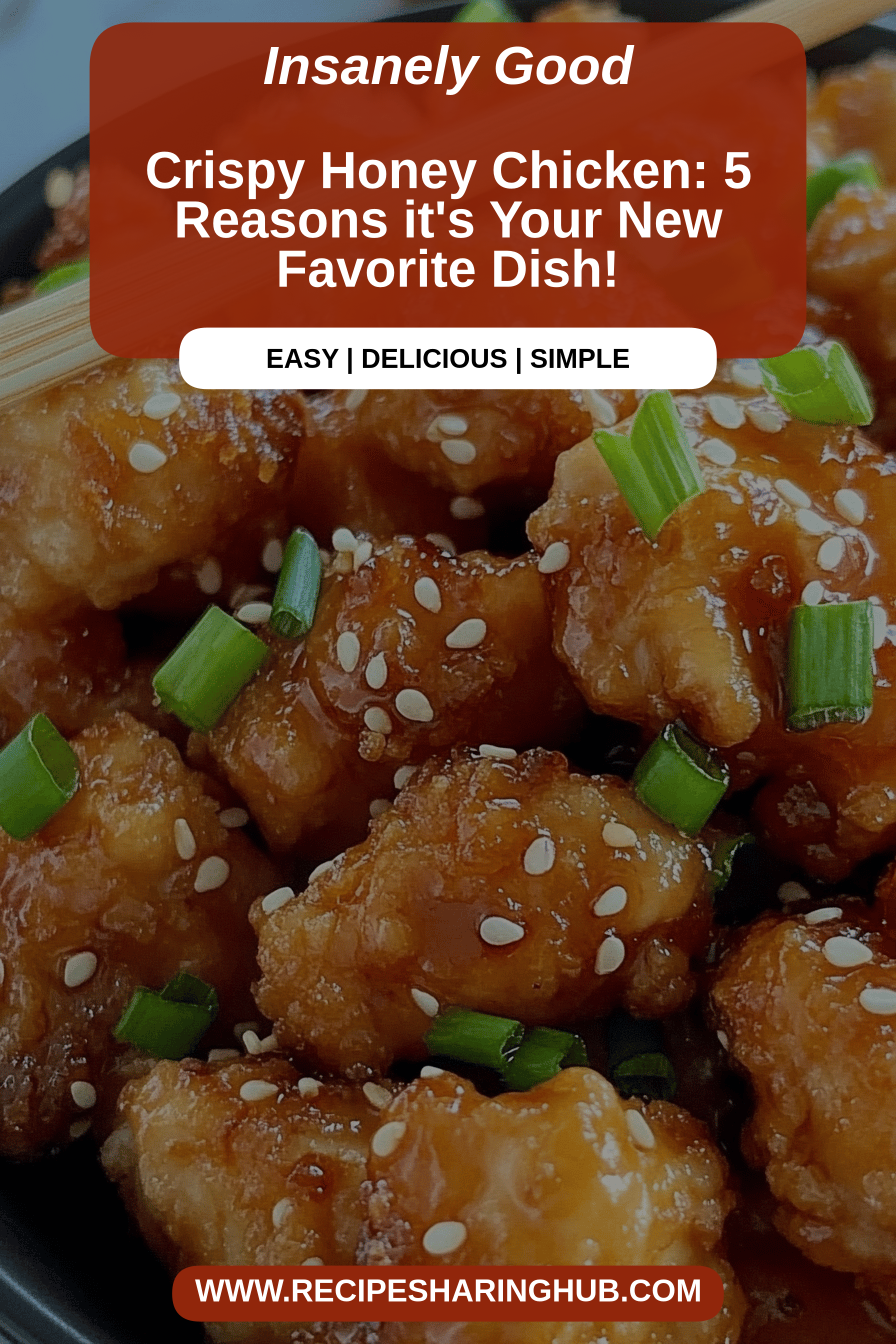 Crispy Honey Chicken final dish beautifully presented and ready to serve