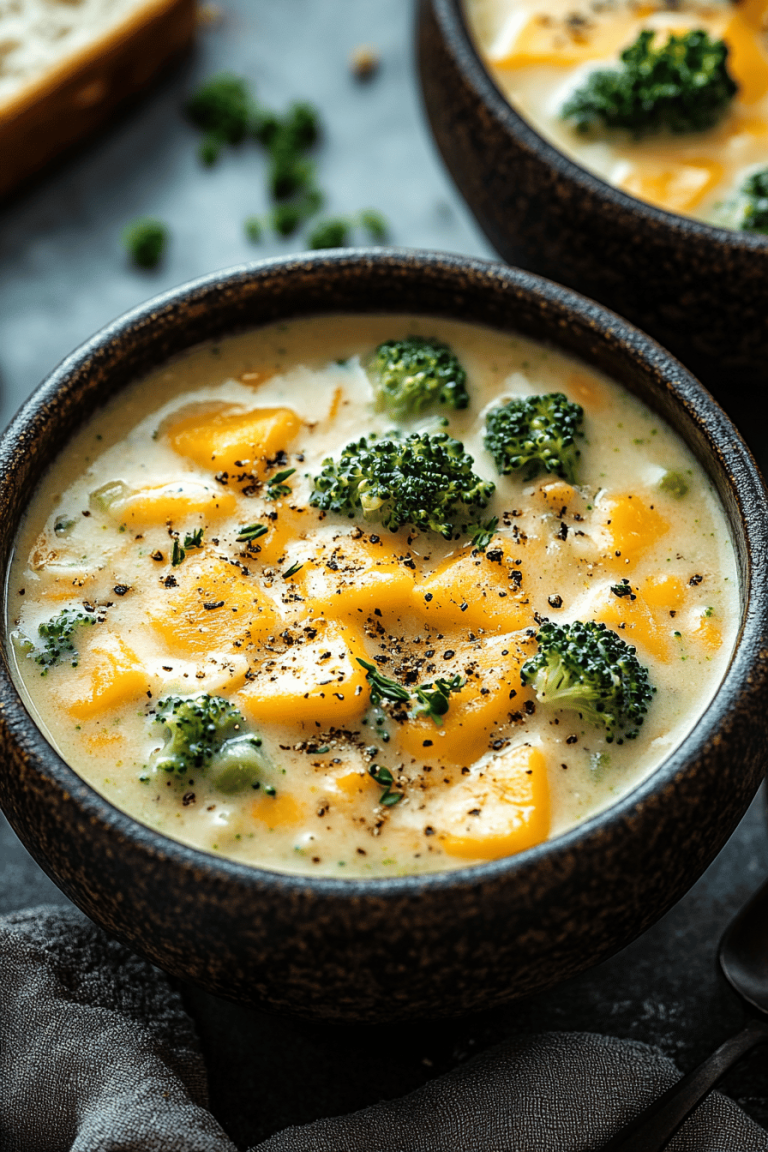 Crockpot Broccoli Cheddar Soup