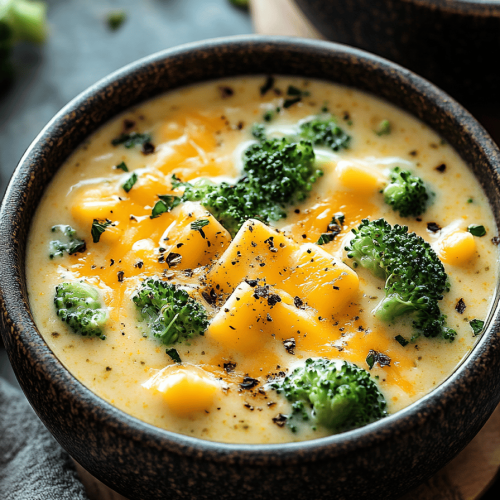 Crockpot Broccoli Cheddar Soup