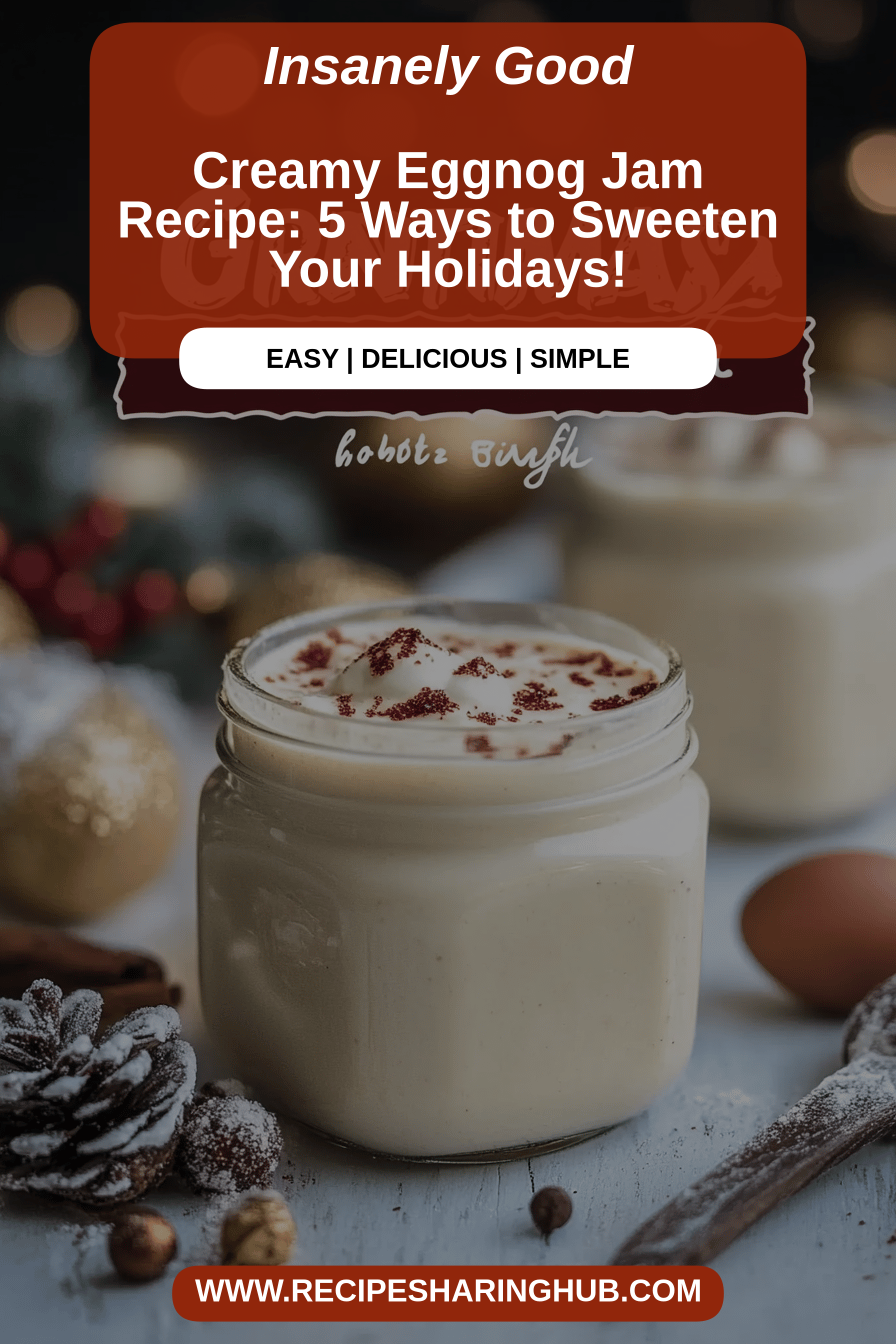 Eggnog Jam Recipe final dish beautifully presented and ready to serve