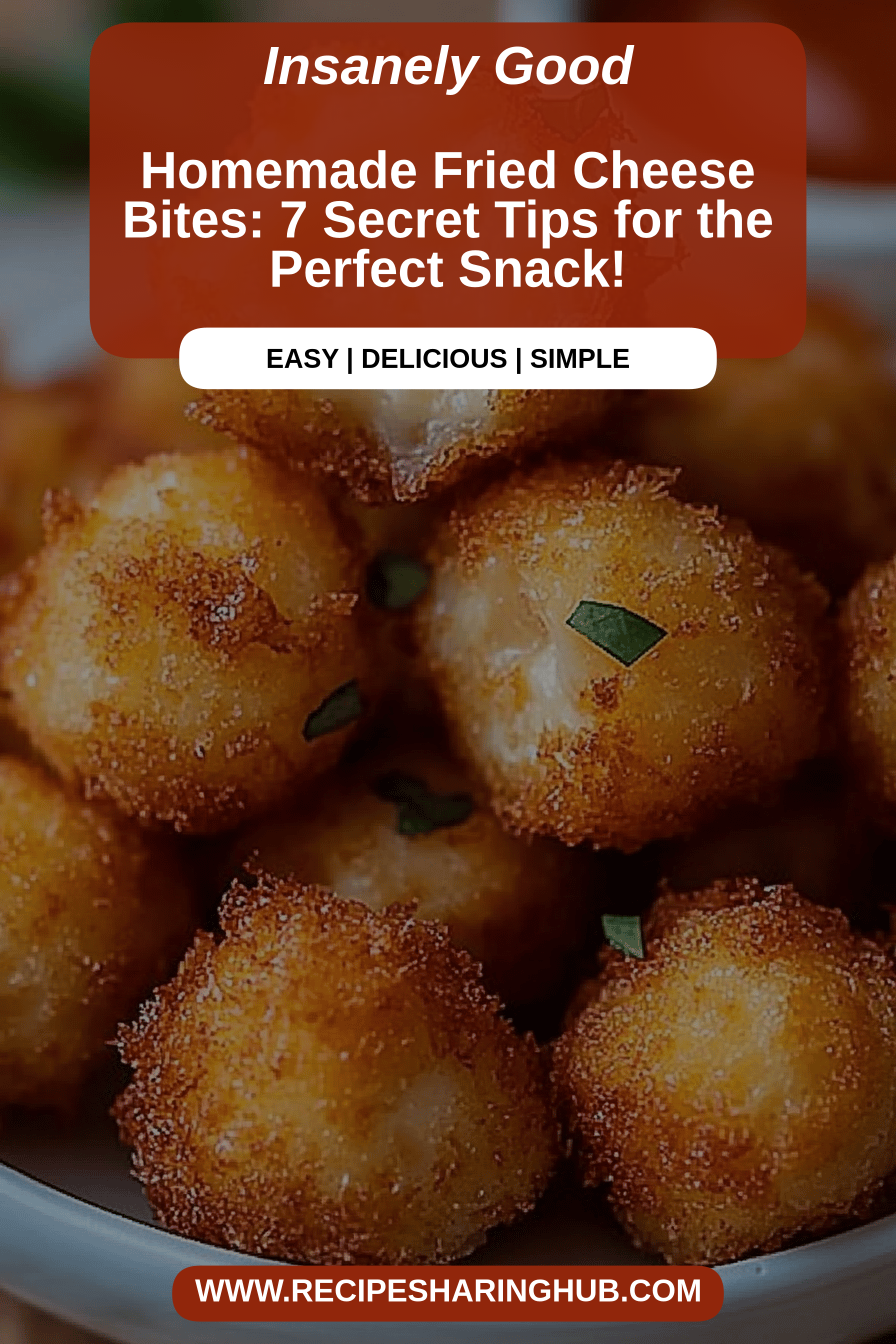 Fried Cheese Bites final dish beautifully presented and ready to serve