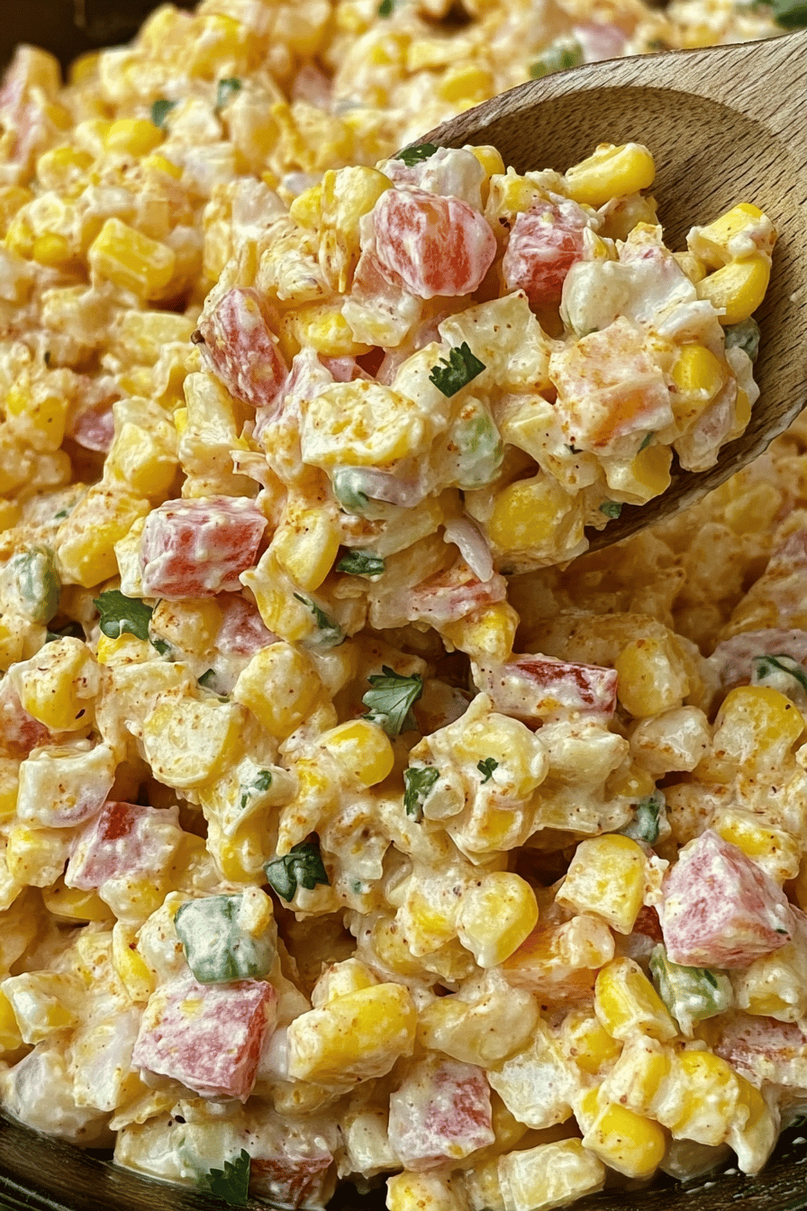 Fritos Corn Salad Recipe ingredients organized and measured on kitchen counter