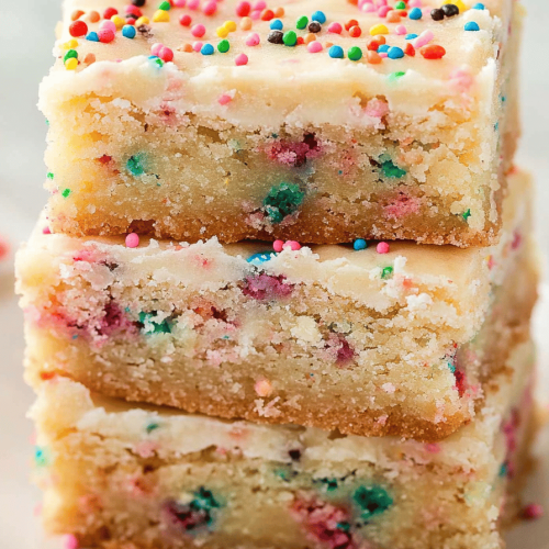 Funfetti Cake Batter Cookie Bars