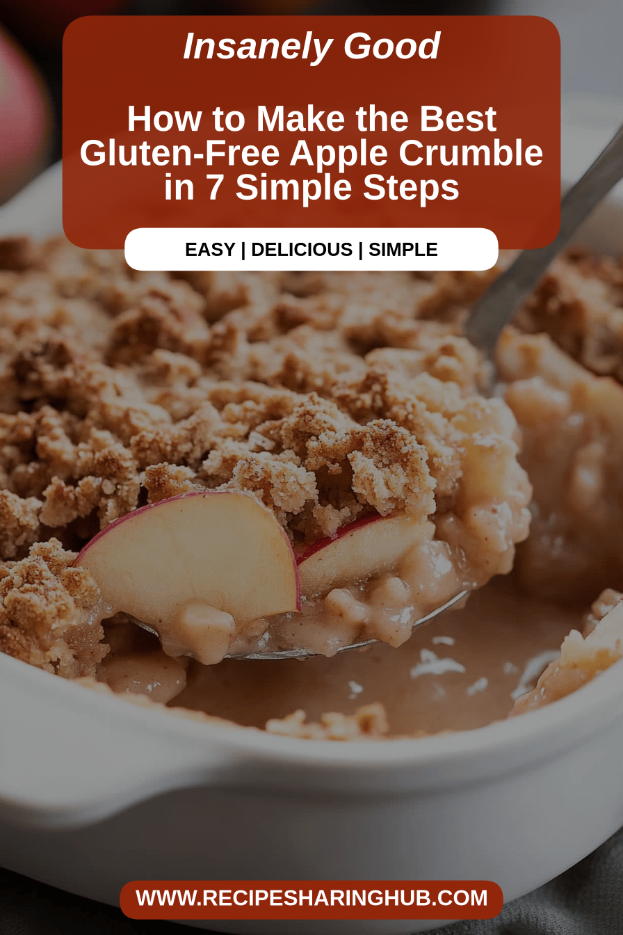 Gluten-Free Apple Crumble final dish beautifully presented and ready to serve